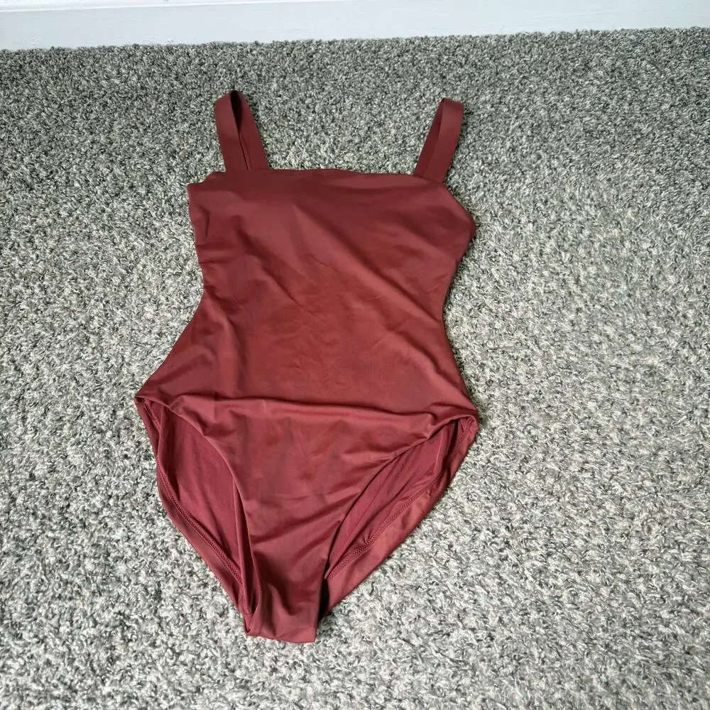 ANDIE Swimsuit The Azzura One Piece Size M Womens Burnish Red MISSING PADS